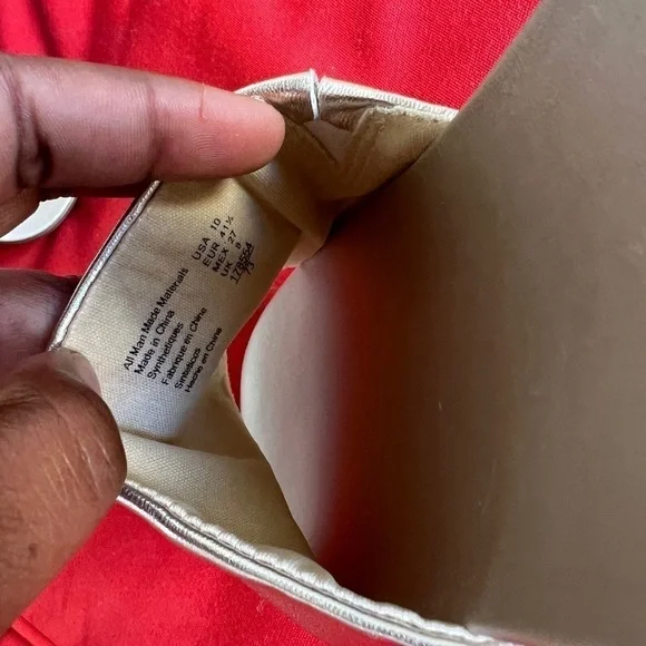 Brash Slide Wedge heel shoes Gold Color US 10 - Picture 7 of 10